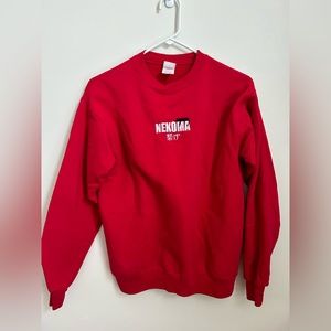 Fleece Lined ETSY Embroidered Red Nekoma Sweatshirt
